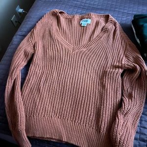 LOVE PINK sweater burnt orange